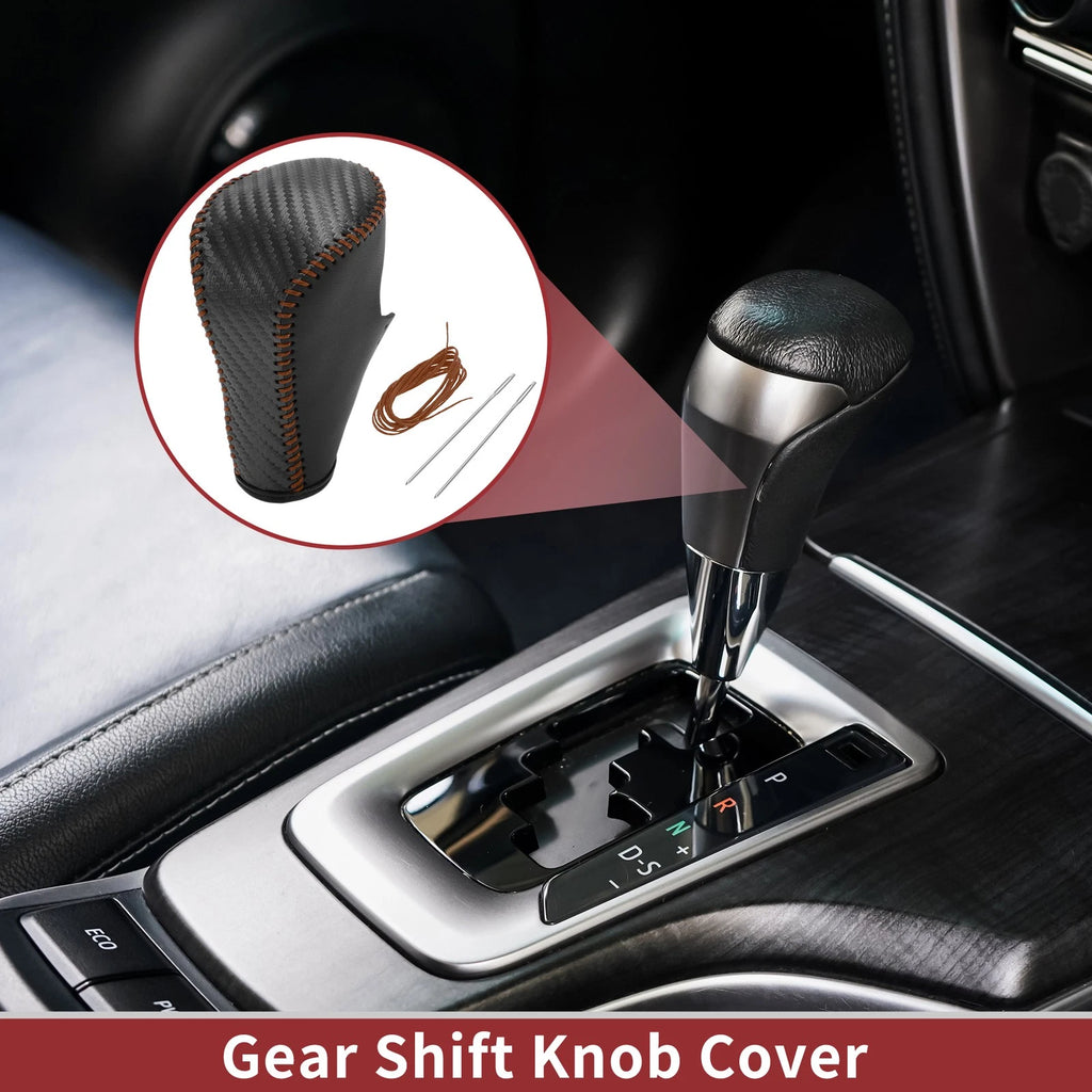Gear Shift Knob Cover Replacement for Honda Accord 2008–2012 Carbon Fiber