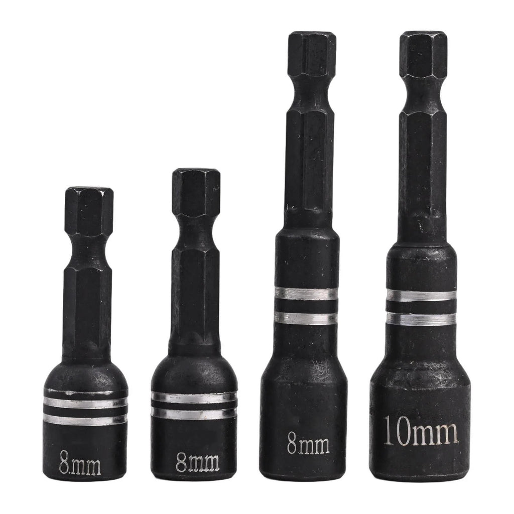 4Pcs Magnetic Socket Nut Driver Set for Drill Bit Tools