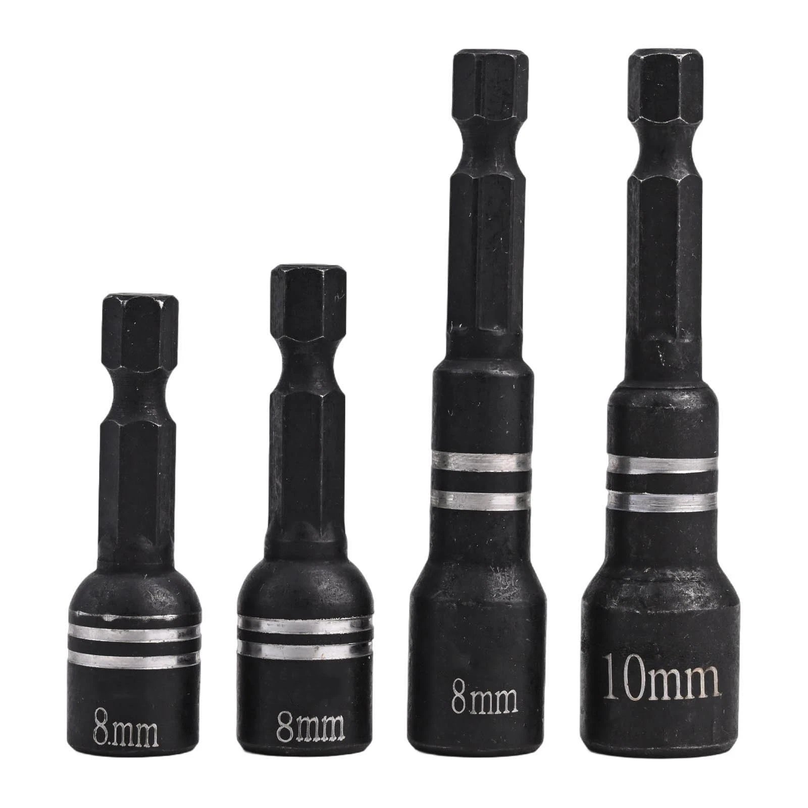 4Pcs Magnetic Socket Nut Driver Set for Drill Bit Tools