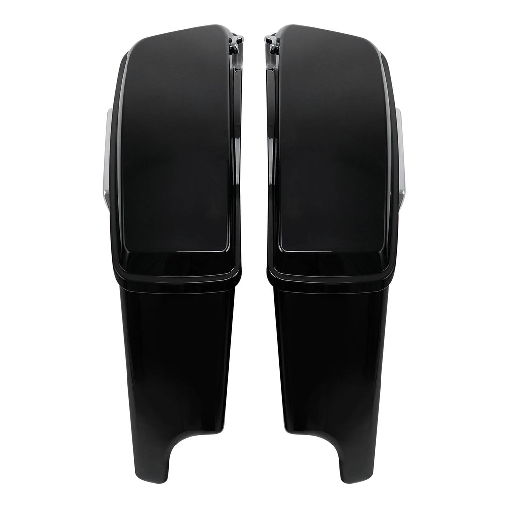 5" Stretched Saddle Bags & Conversion Bracket for Harley Heritage Softail (1984–2017)