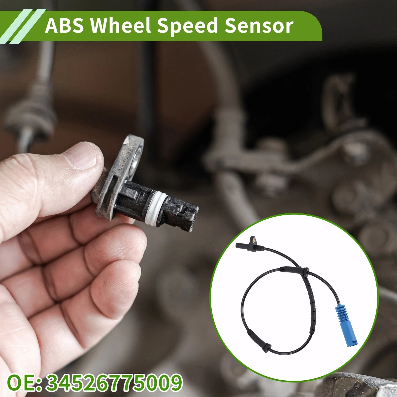 ABS Wheel Speed Sensor No. 34526775009 for BMW 328i (2007–2012)