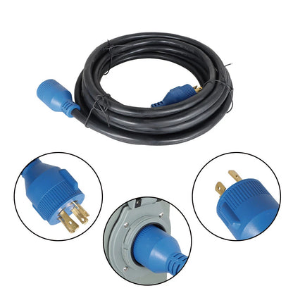 30Amp Generator Cord 14-30P to L14-30R 25ft Waterproof