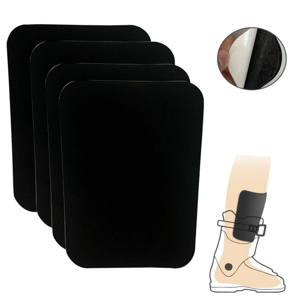 4Pcs Lightweight Cuttable Ski Shin Pads for Ski Boot Liner Comfort
