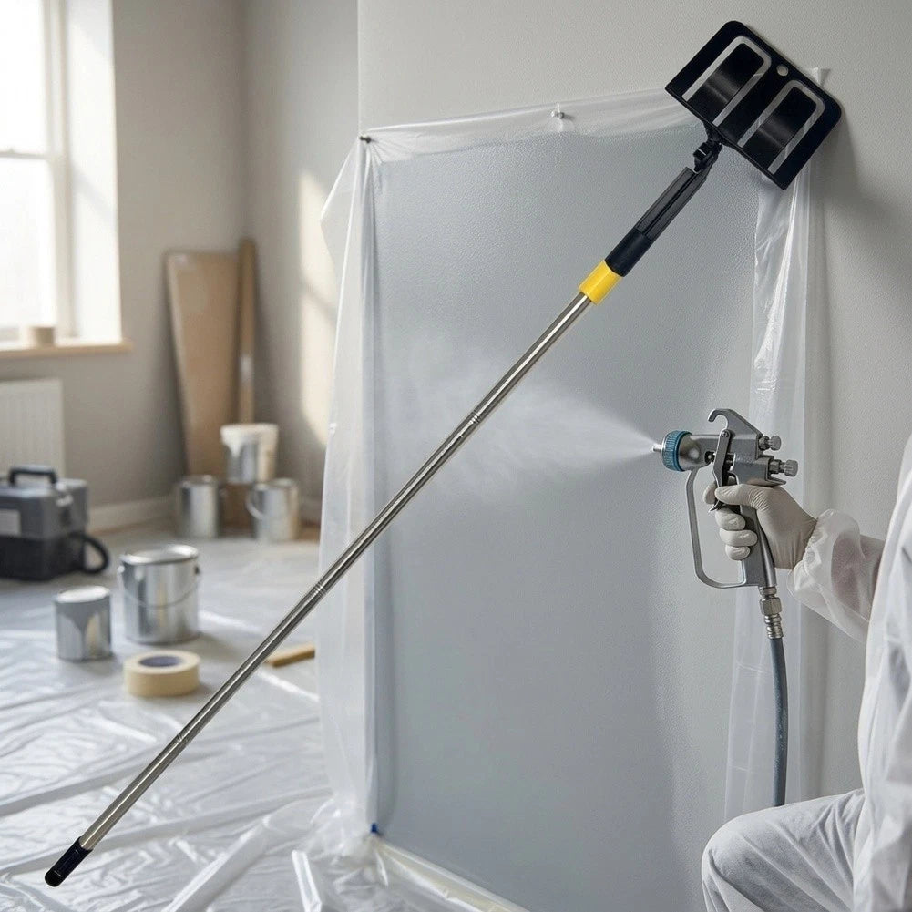Hard Plastic Wall Spray Shield Holder for Exterior Renovation Projects