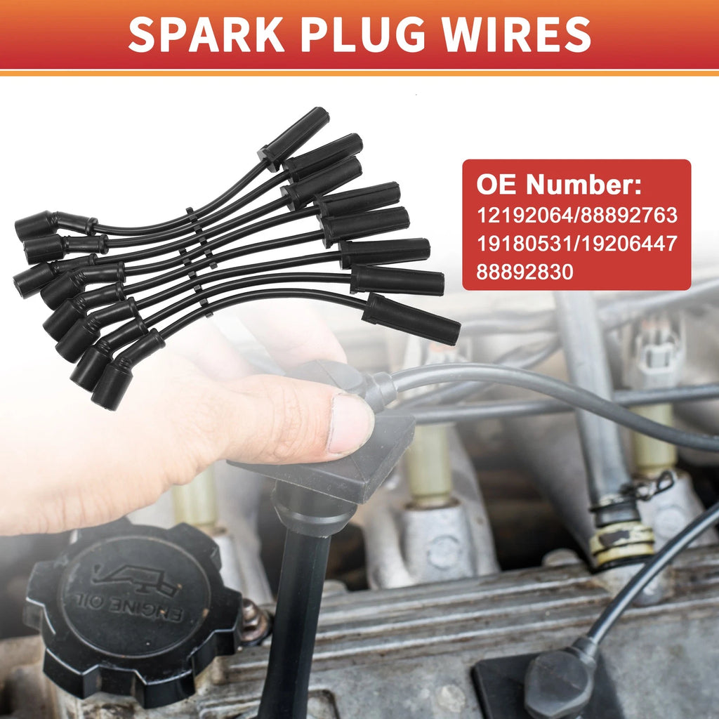 Spark Plug Wire Ignition Coil Kit 8 Pcs for Cadillac CT5 (2019–2024)