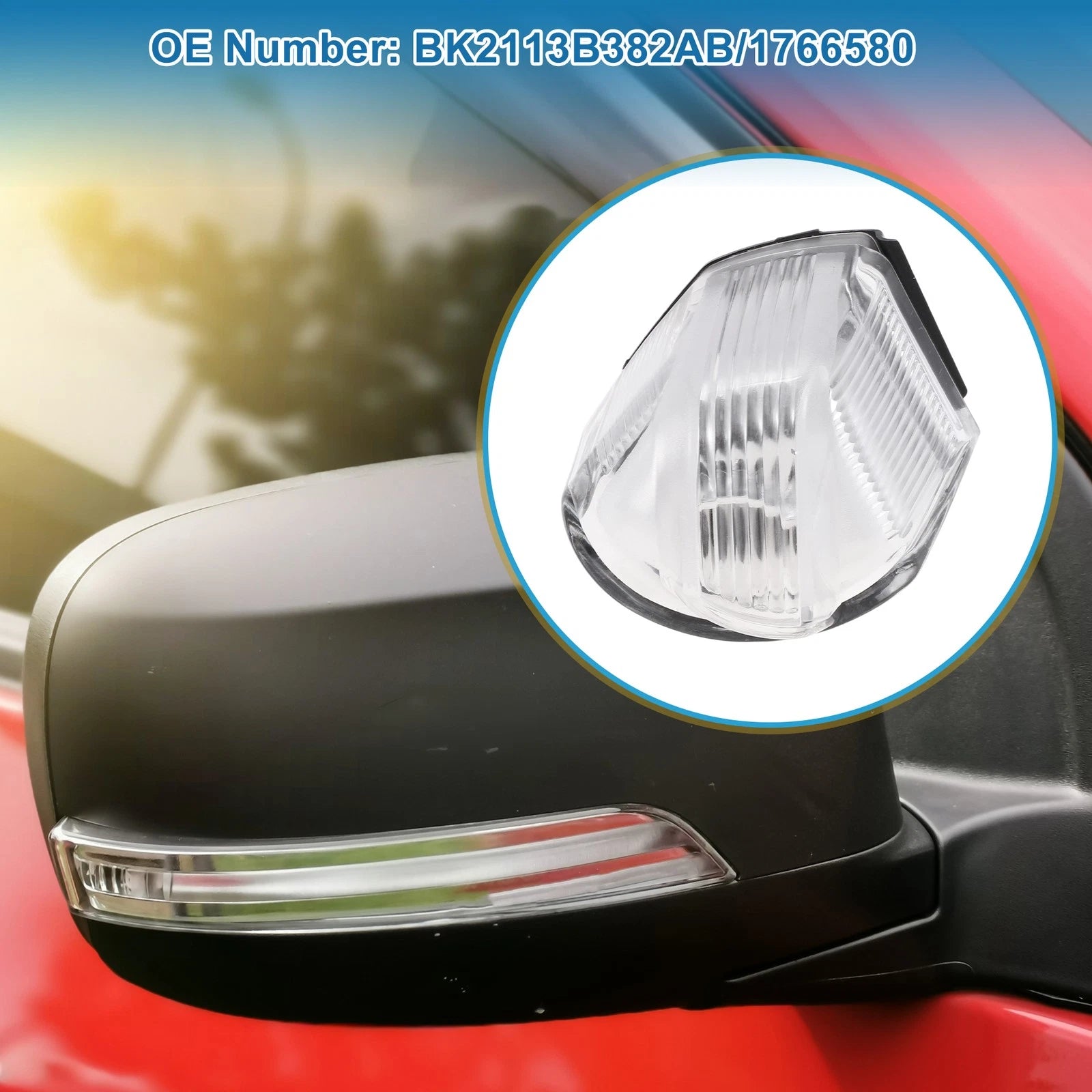 Mirror Turn Signal Light Left LED Replacement for Ford Transit Custom (2014–2024)