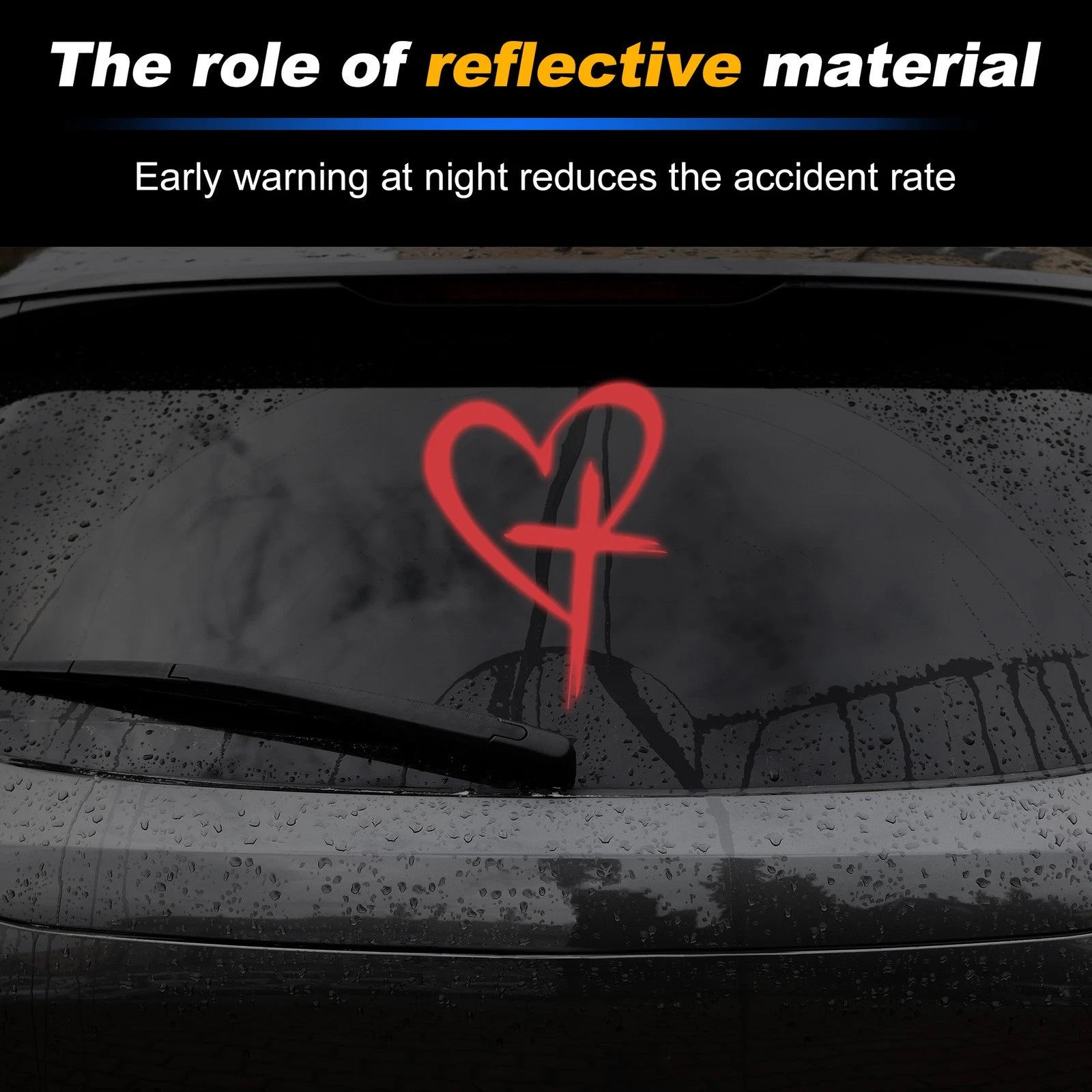 Reflective Bumper Decal for Universal Vehicles (1 Pcs)
