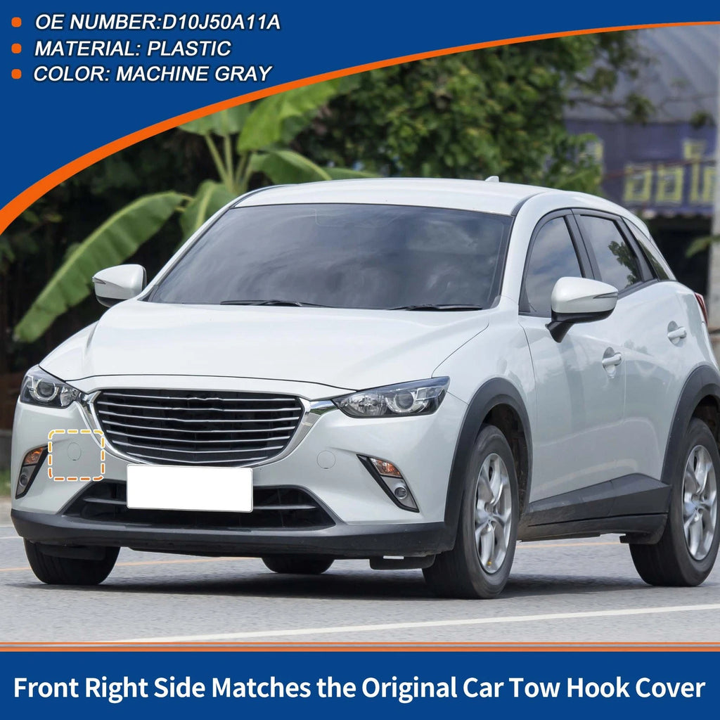 Front Tow Hook Cover Replacement for Mazda CX-3 (2016–2020) Machine Gray