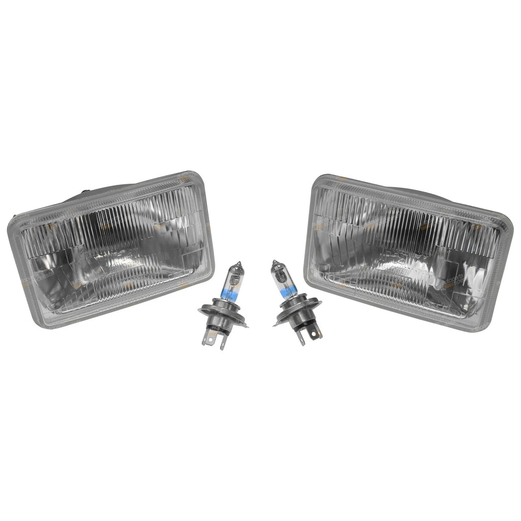 H4 Halogen Headlight Lamp Kit (60/55W) for Rectangle 165mm x 100mm