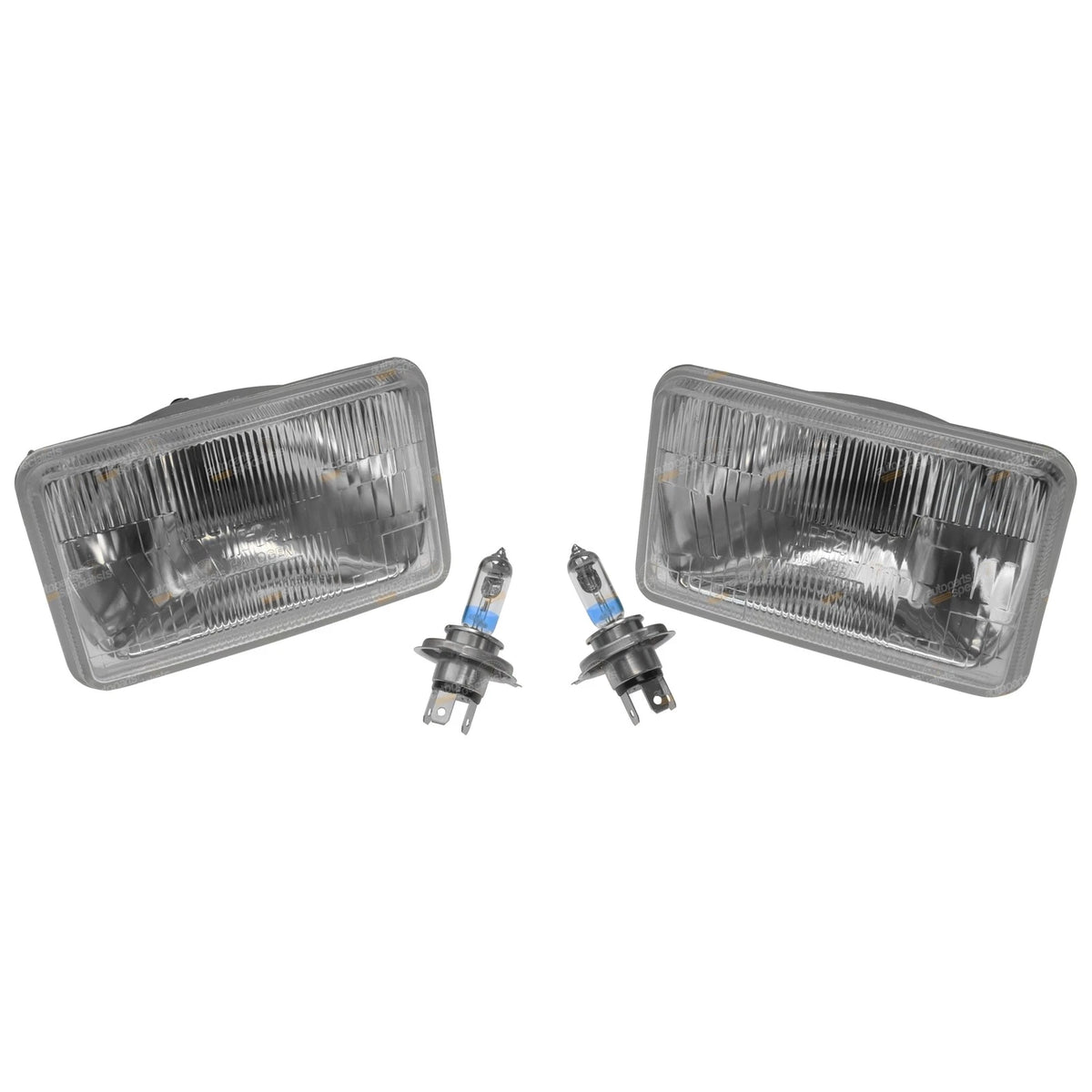 H4 Halogen Headlight Lamp Kit (60/55W) for Rectangle 165mm x 100mm