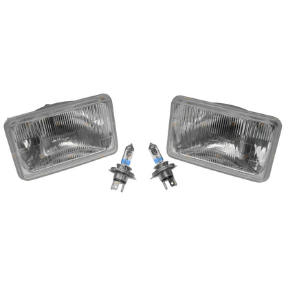 H4 Halogen Headlight Lamp Kit (60/55W) for Rectangle 165mm x 100mm