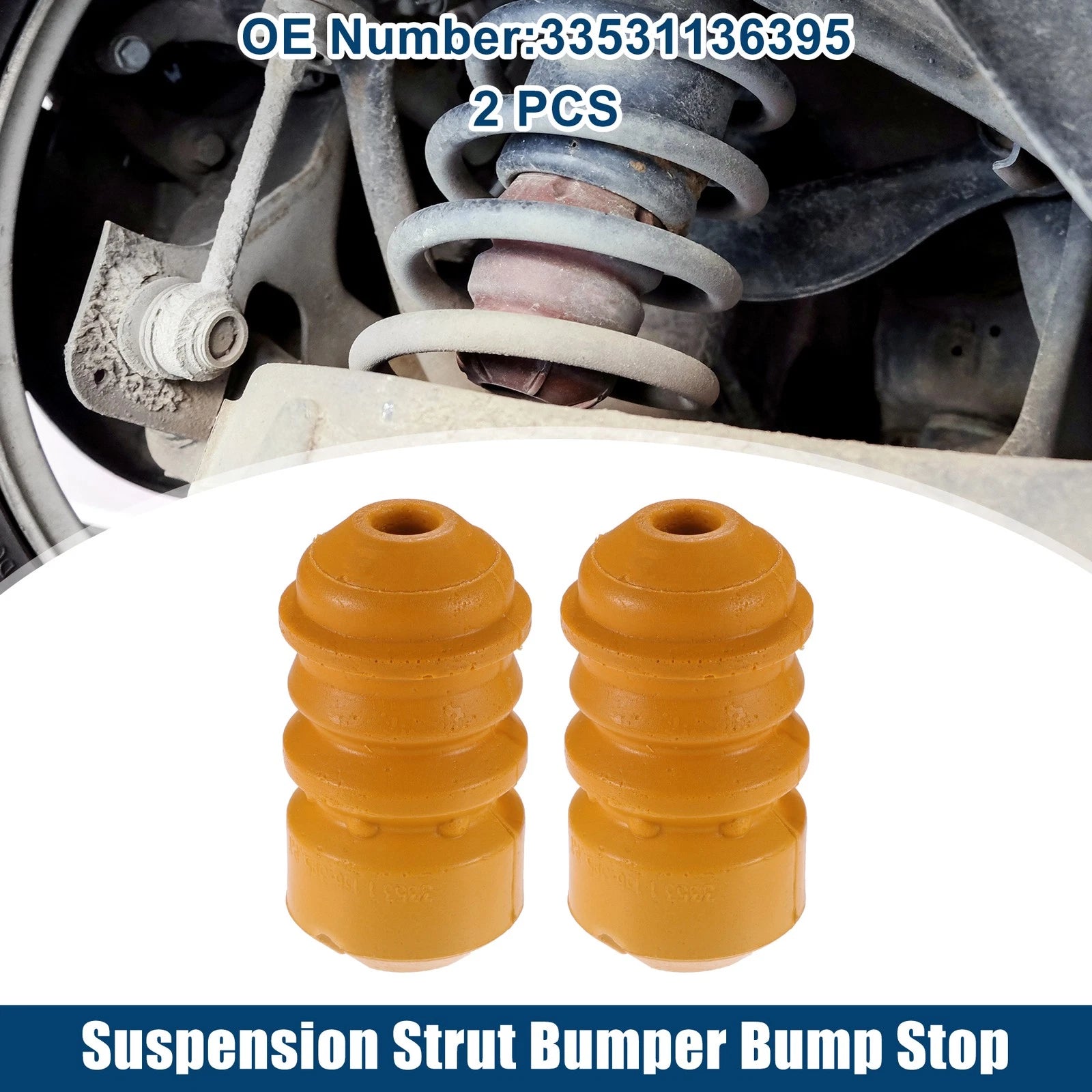 Suspension Strut Bump Stop Kit 2Pcs Replacement for BMW 318i (1996–1998)