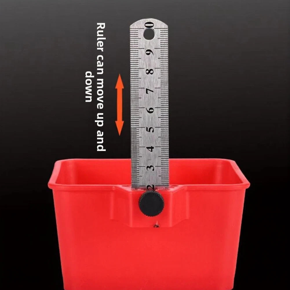 Leveling Tool with ABS Storage Box for Spirit Level Ruler (5.8x10x10 cm)