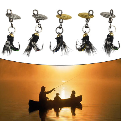 5pcs Fly Hooks Sequins for Fishing Tackle Accessories