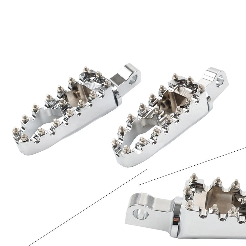 Chrome Rear Foot Pegs for Harley Softail Slim FLS (2012–2017)