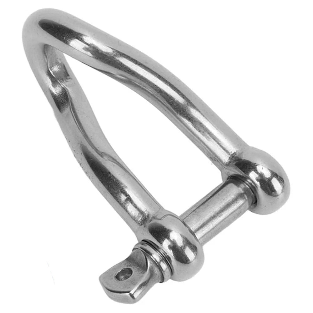Twisted Clevis Shackle 316 SS for Marine Applications (Boats, Ships)