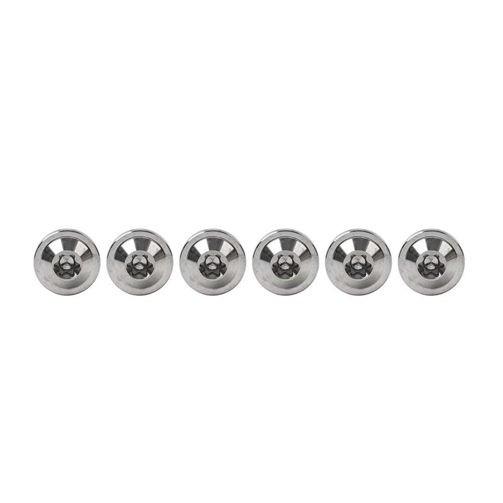 Set of 6 Titanium M5 Truss Torx Bolts M5x10mm for Motorcycle