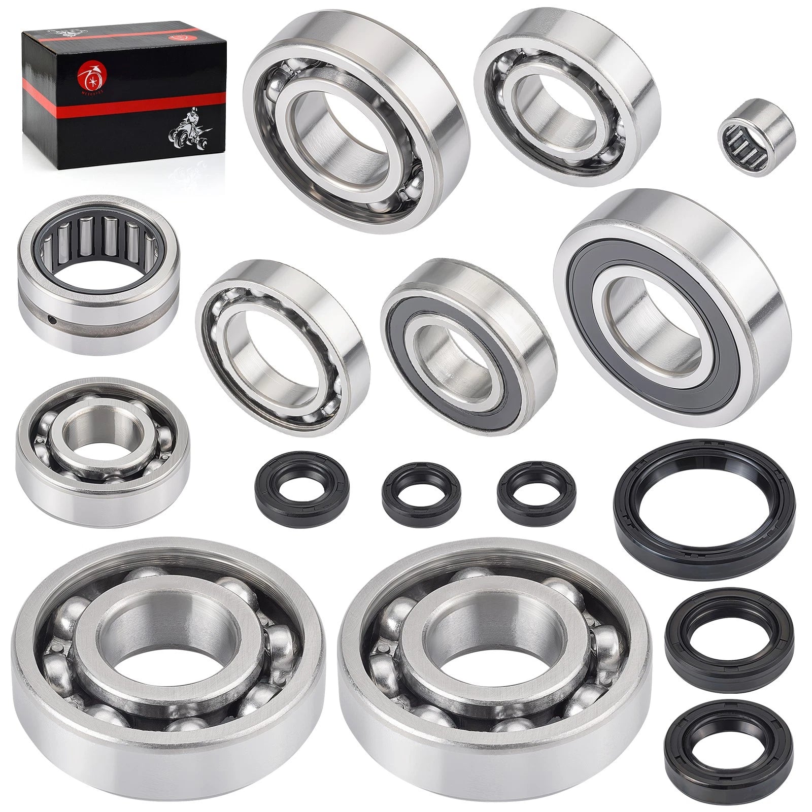Crankshaft Transmission Bearings with Seals Kit for Yamaha WR400F (1998–2000)