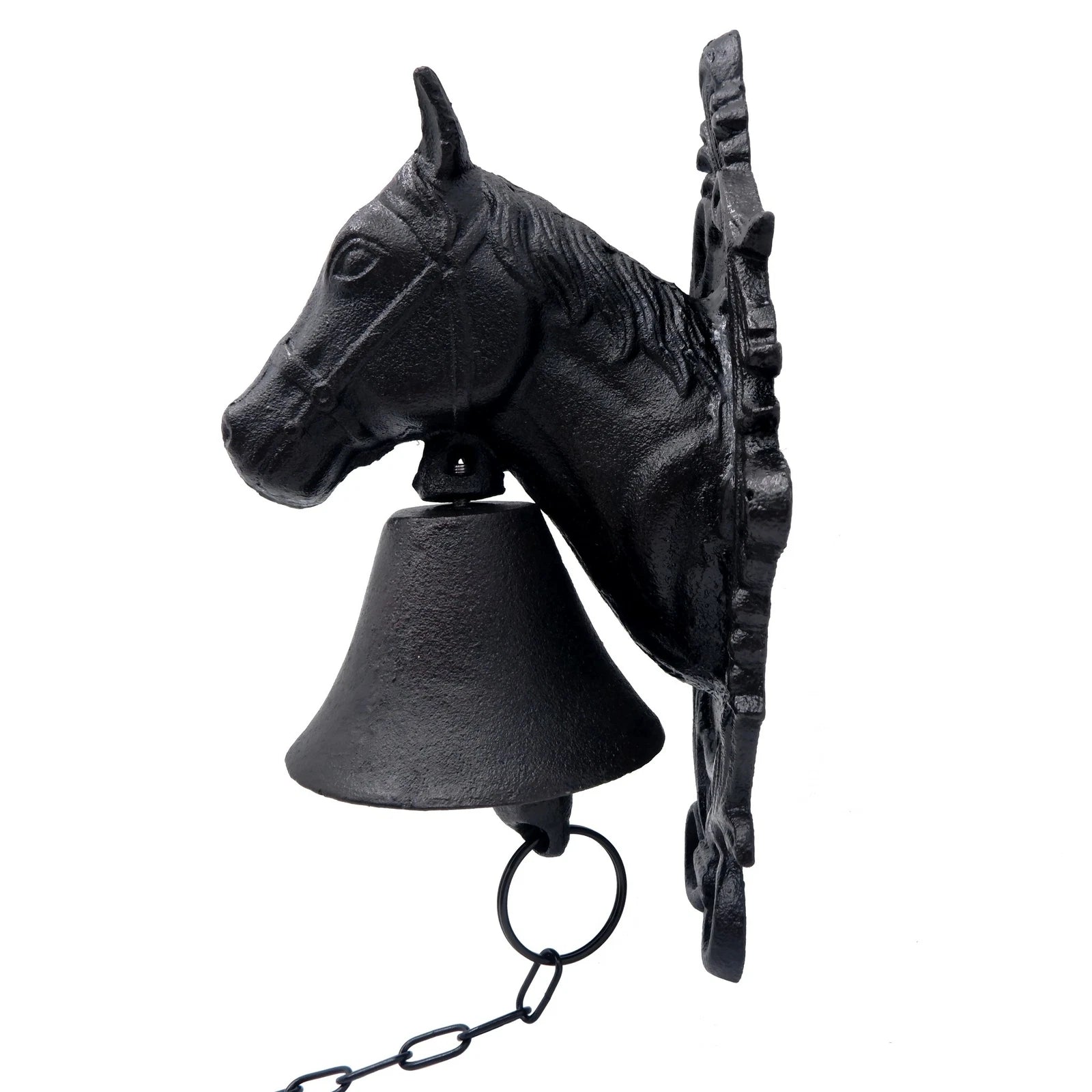 Horse Head Dinner Bell for Ranch House Front Door