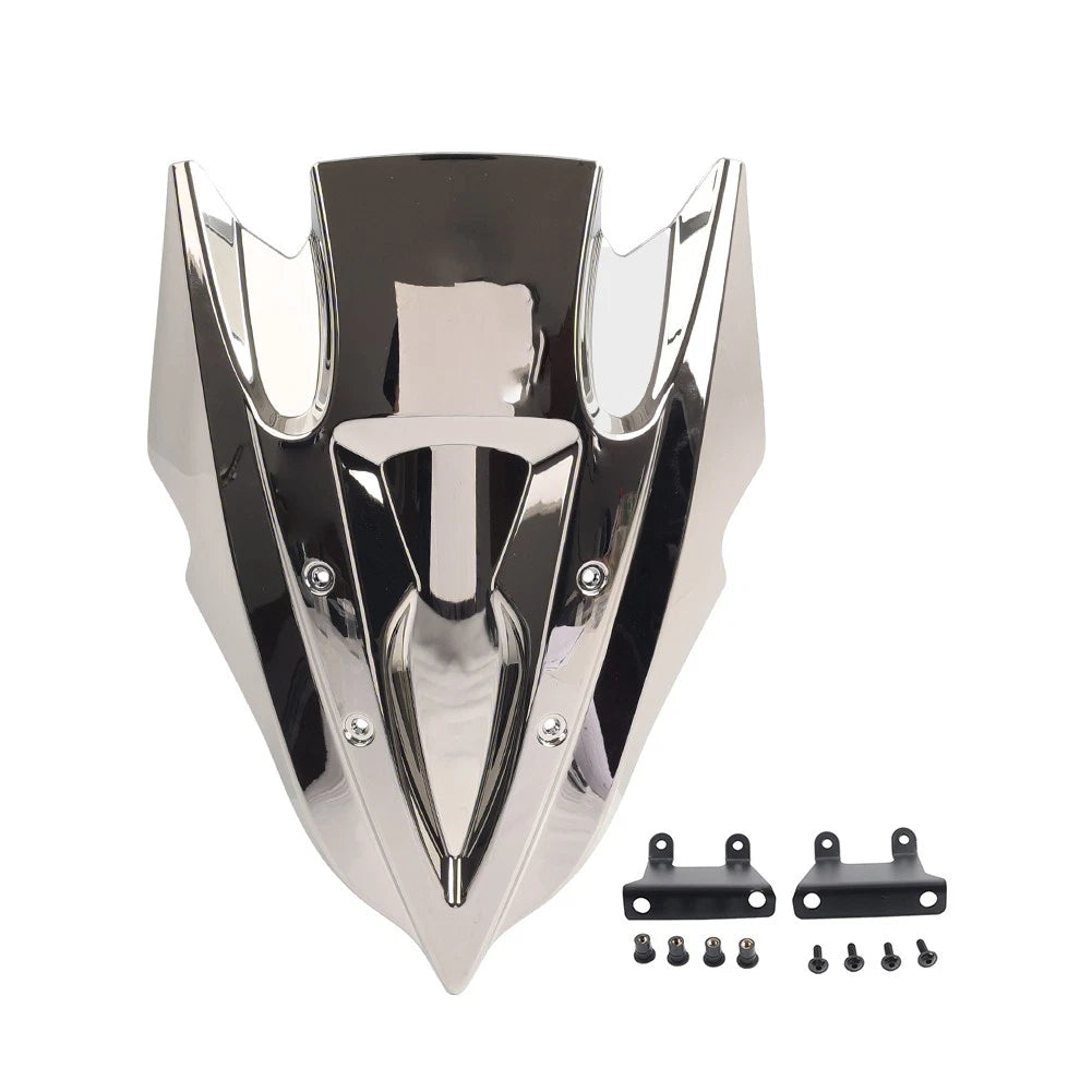 1pc Silver Motorcycle Front Windscreen for Kawasaki Z500 (2024-2025)