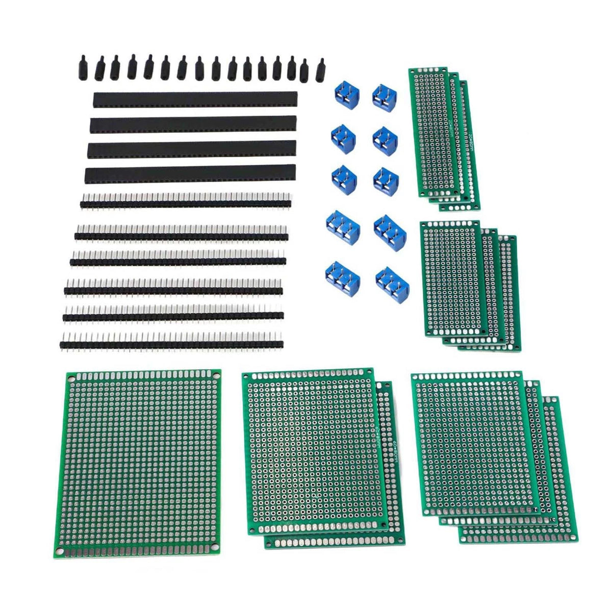 Double Sided PCB Board Set 48P for Soldering and Electronics Prototyping