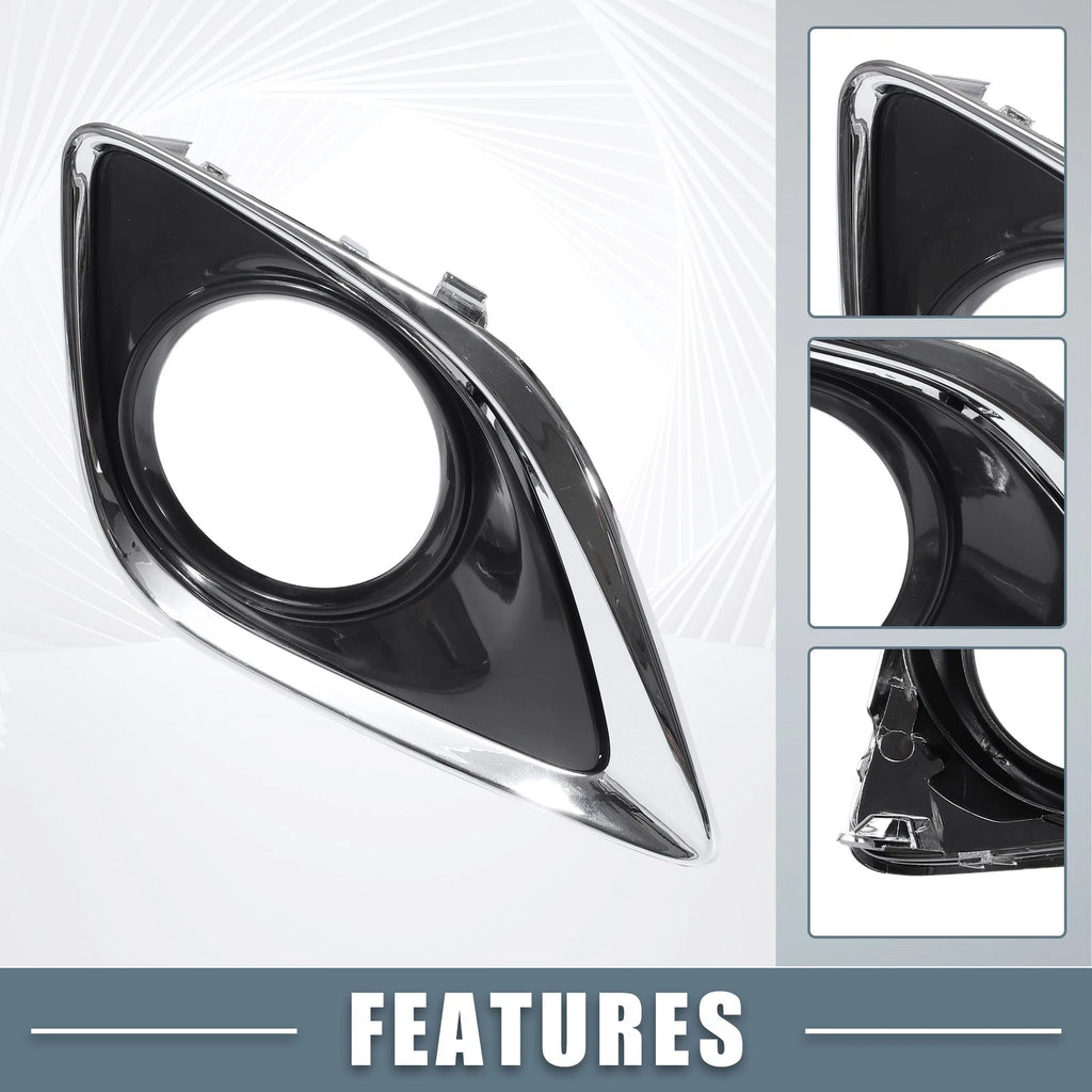 Fog Light Grille Cover Pair Left Right for Toyota Venza (2010–2017)