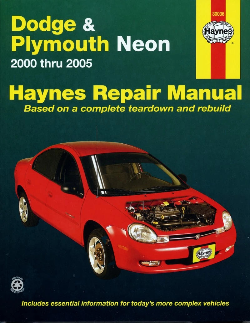 Repair Manual for Dodge & Plymouth Neon (2000–2005) - Haynes Service Guide