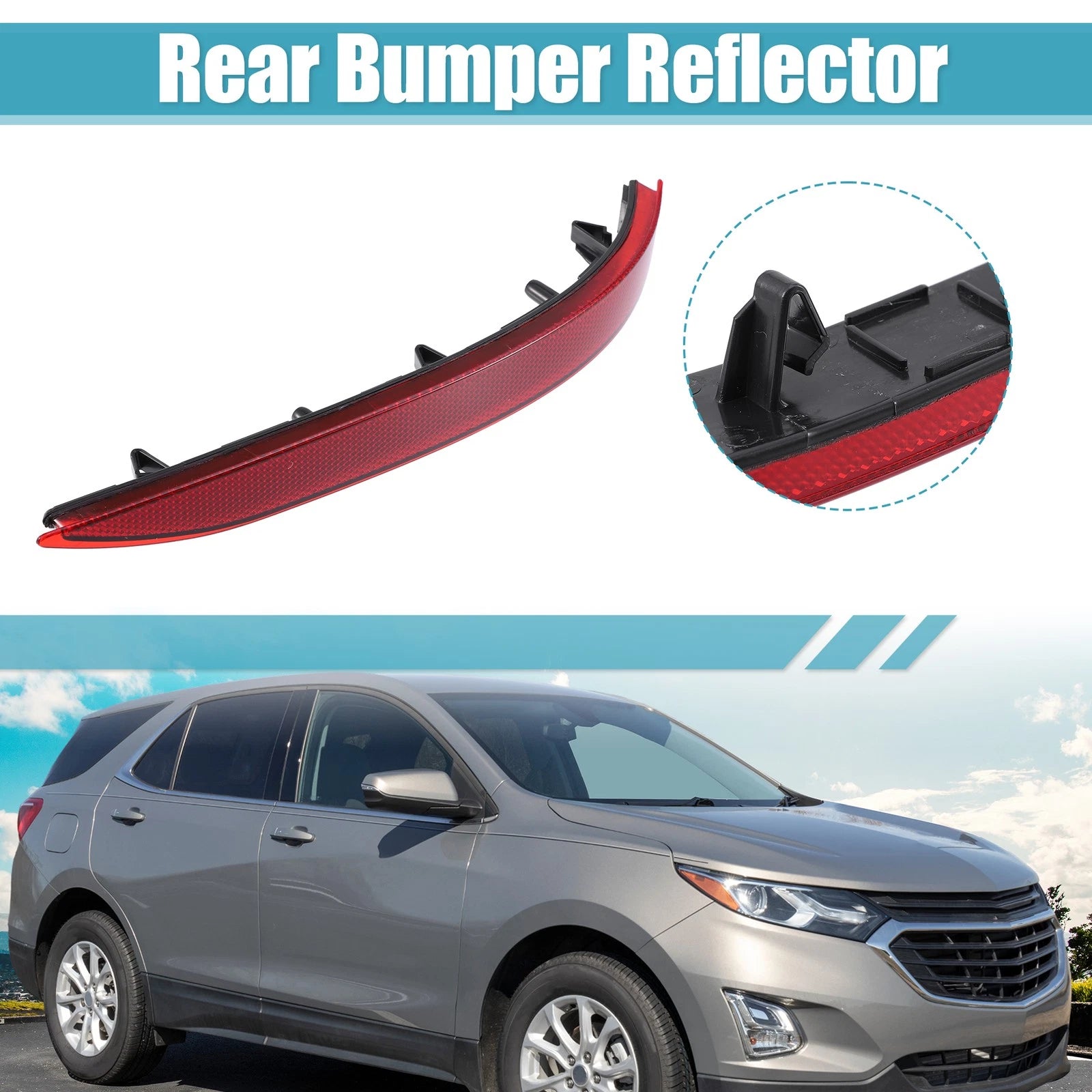 Rear Bumper Reflective Strip Right Side for Chevrolet Equinox (2018–2022)