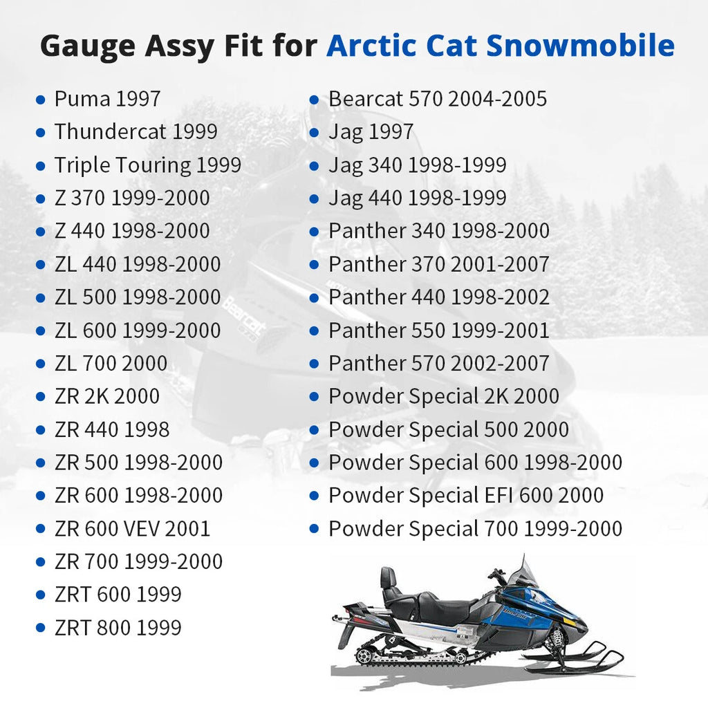Screw On Fuel Tank Gas Cap with Gauge for Arctic Cat (0670-658)