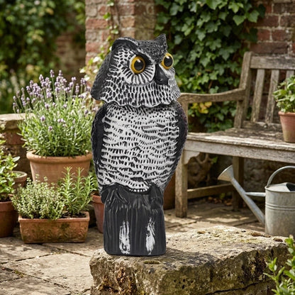Owl Garden Statue 27 cm for Outdoor Stability (No Part Numbers)