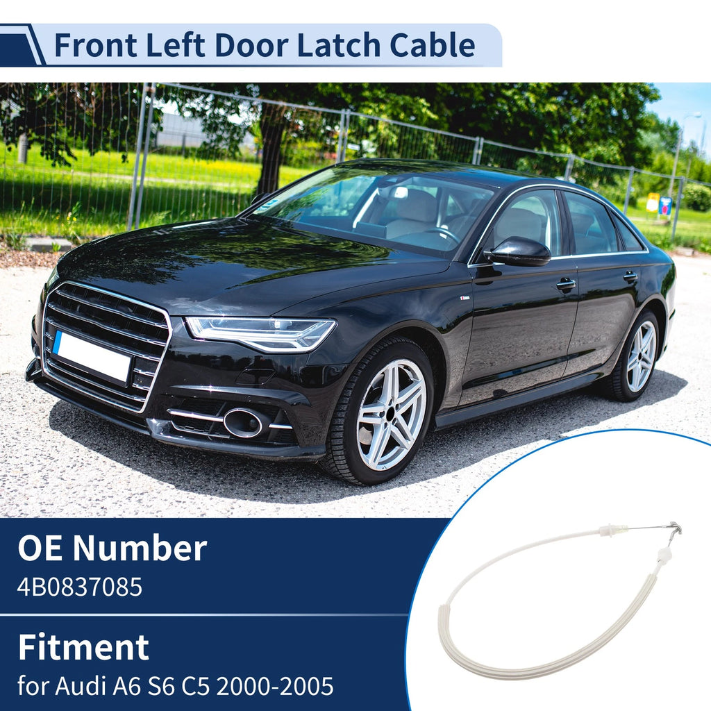 Door Latch Cable Replacement for Audi A6 S6 C5 (2000–2005) Front Left