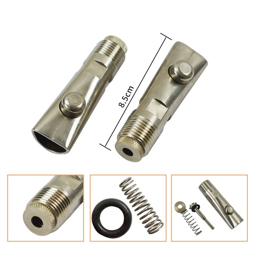 Stainless Steel Pig Nipple Drinker for Piglets and Sows (1/2 NPT Thread)