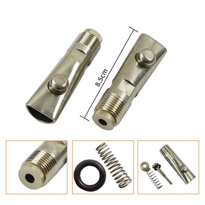 Stainless Steel Pig Nipple Drinker for Piglets and Sows (1/2 NPT Thread)