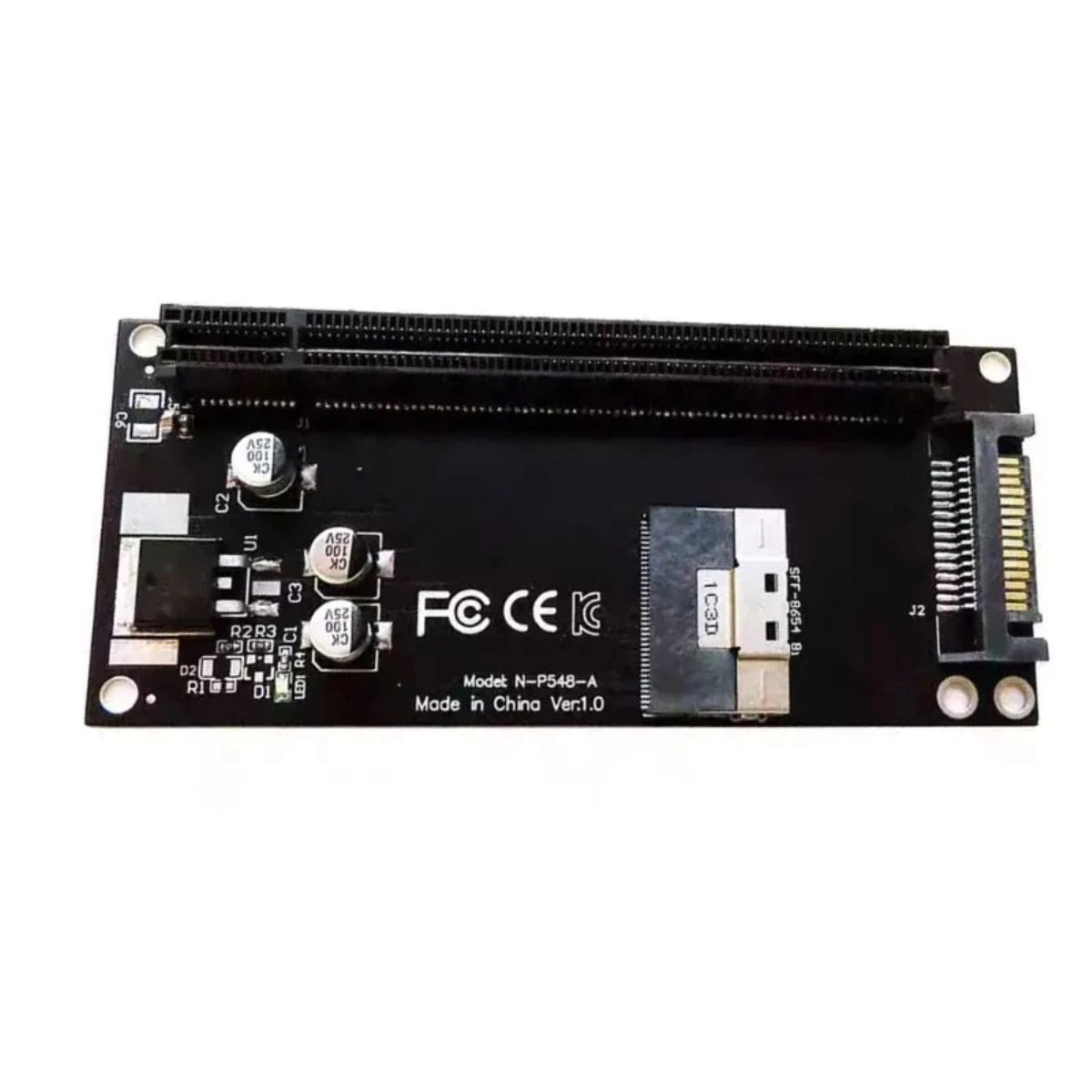 SFF-8654 PCIe 4.0 x16 Extension Card for Graphics Card Adapter