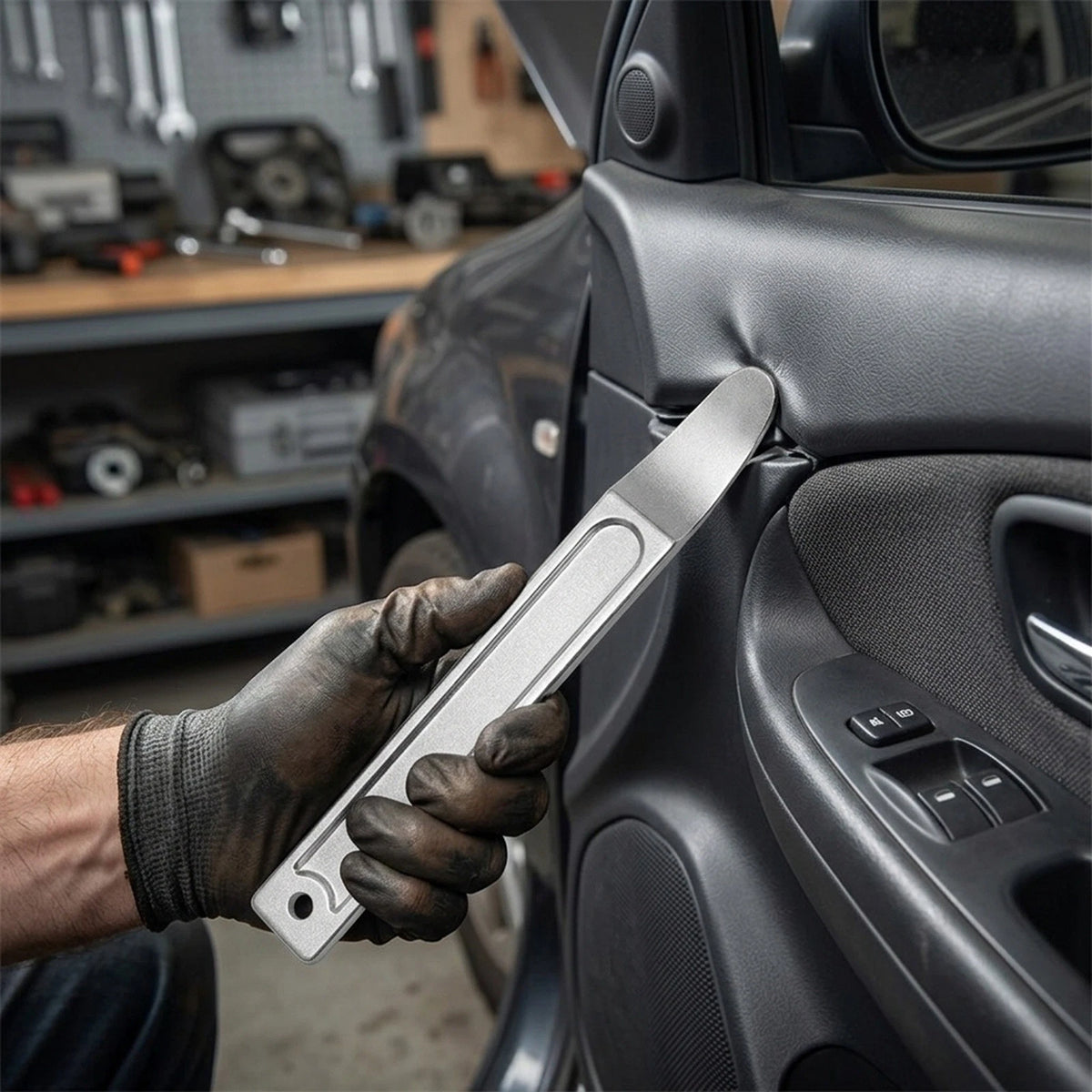 Ergonomic Pry Tool for Trim Removal and Car Maintenance