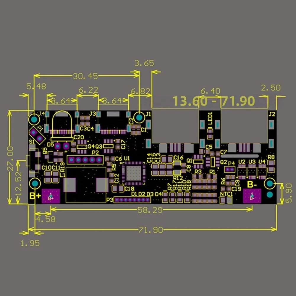 22.5W Fast Charging Module with TFT Screen for DIY Power Bank Assembly