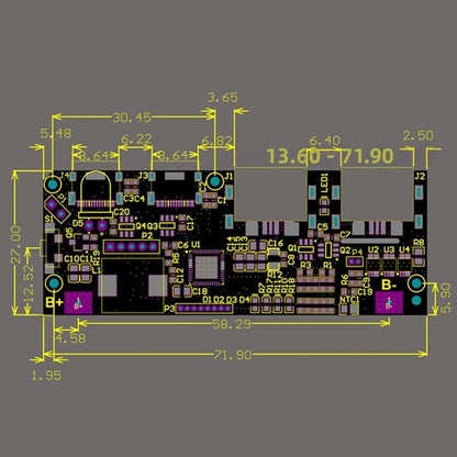 22.5W Fast Charging Module with TFT Screen for DIY Power Bank Assembly