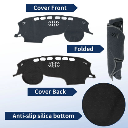 Dash Cover for Renault Kadjar (2016–2019) Without HUD, Polyester, Gray