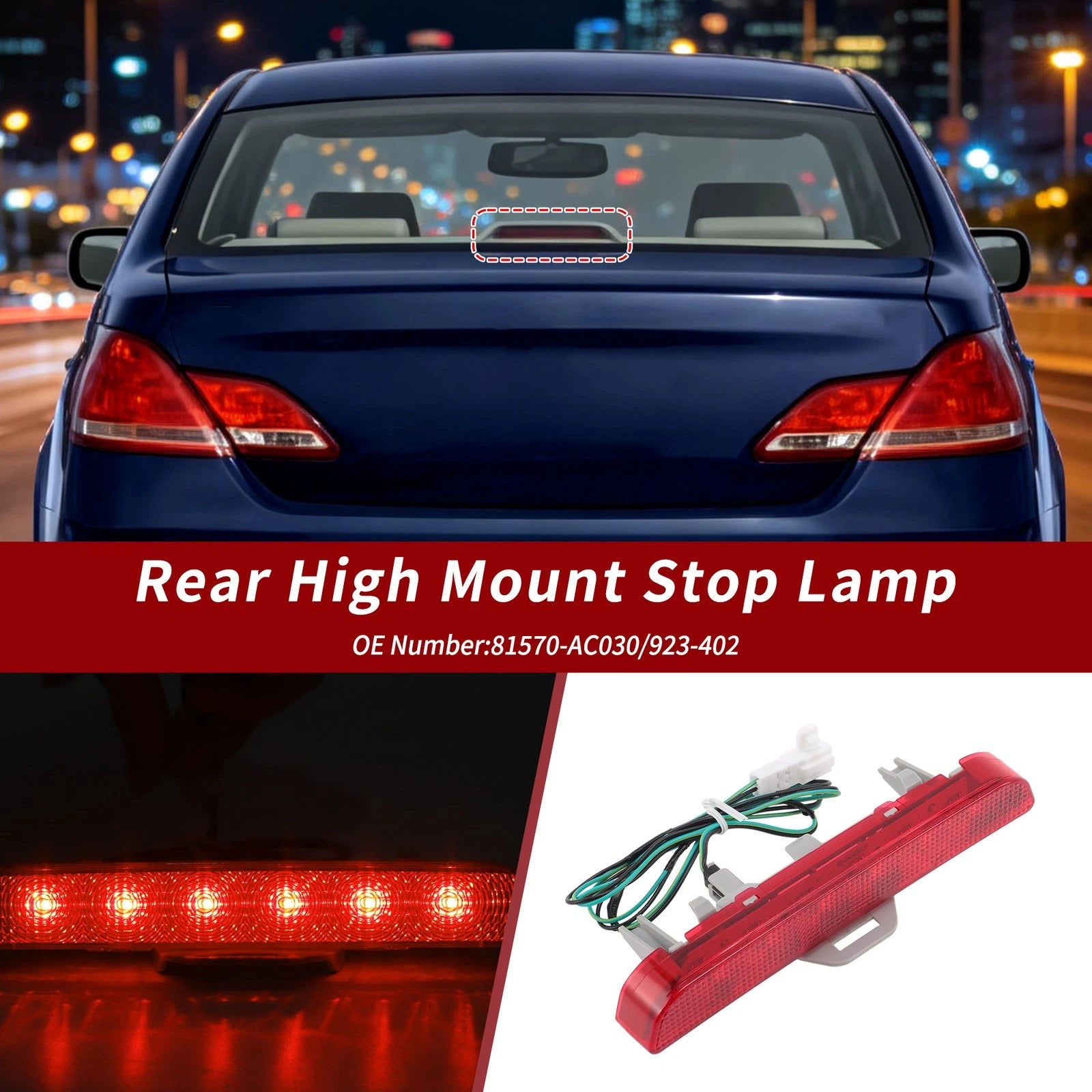 LED Third Brake Light for Toyota Avalon (2005–2012) 81570-AC030