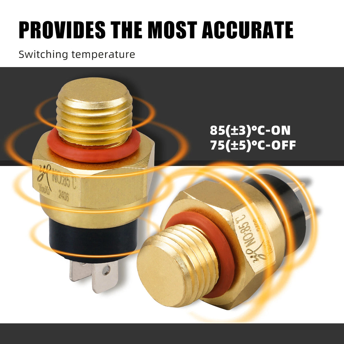 Radiator Coolant Temperature Switch M14x1.5mm 85℃ for KTM XC EXC