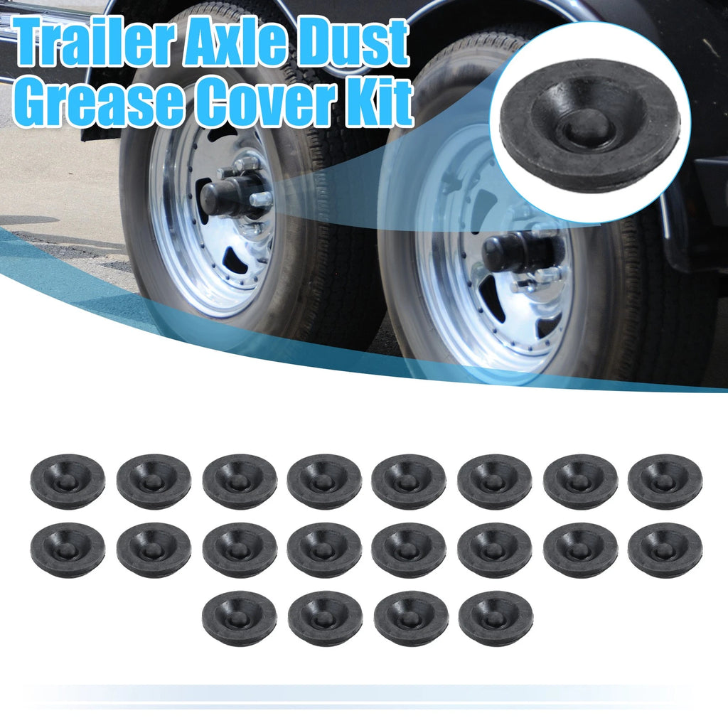 20pcs Trailer Hub Dust Cap Rubber Plugs for Dexter EZ Lube (1.46 inch)
