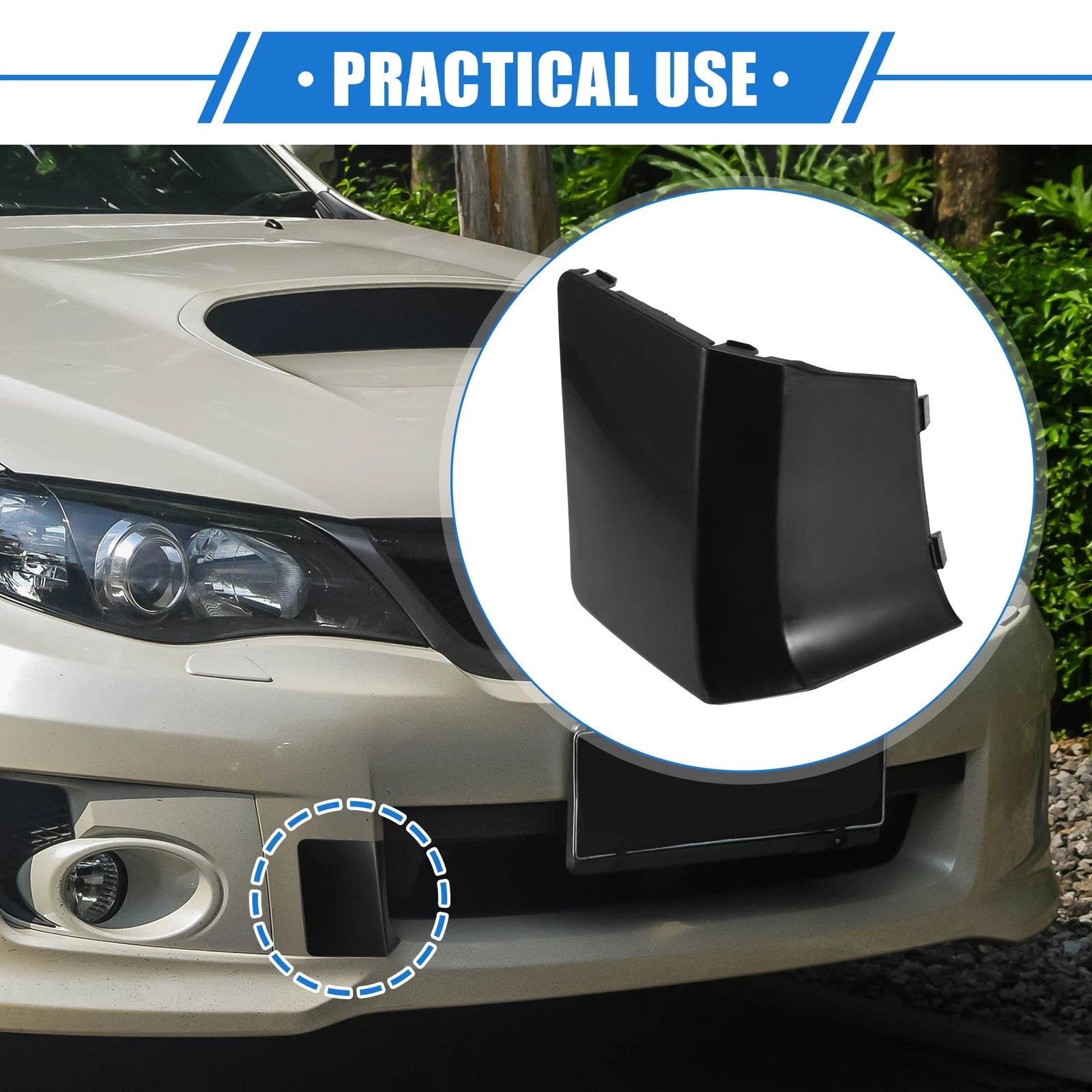 Front Bumper Tow Eye Hook Cover Replacement for Subaru Impreza (2010–2014)