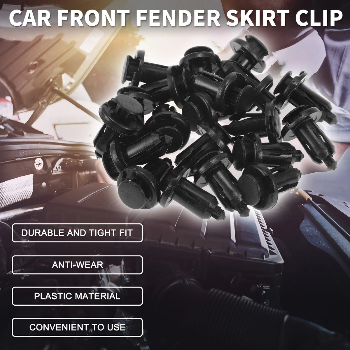 20 Pcs Front Fender Skirt Clip for Honda Pilot (2003–2015), Accord (1997–2007)