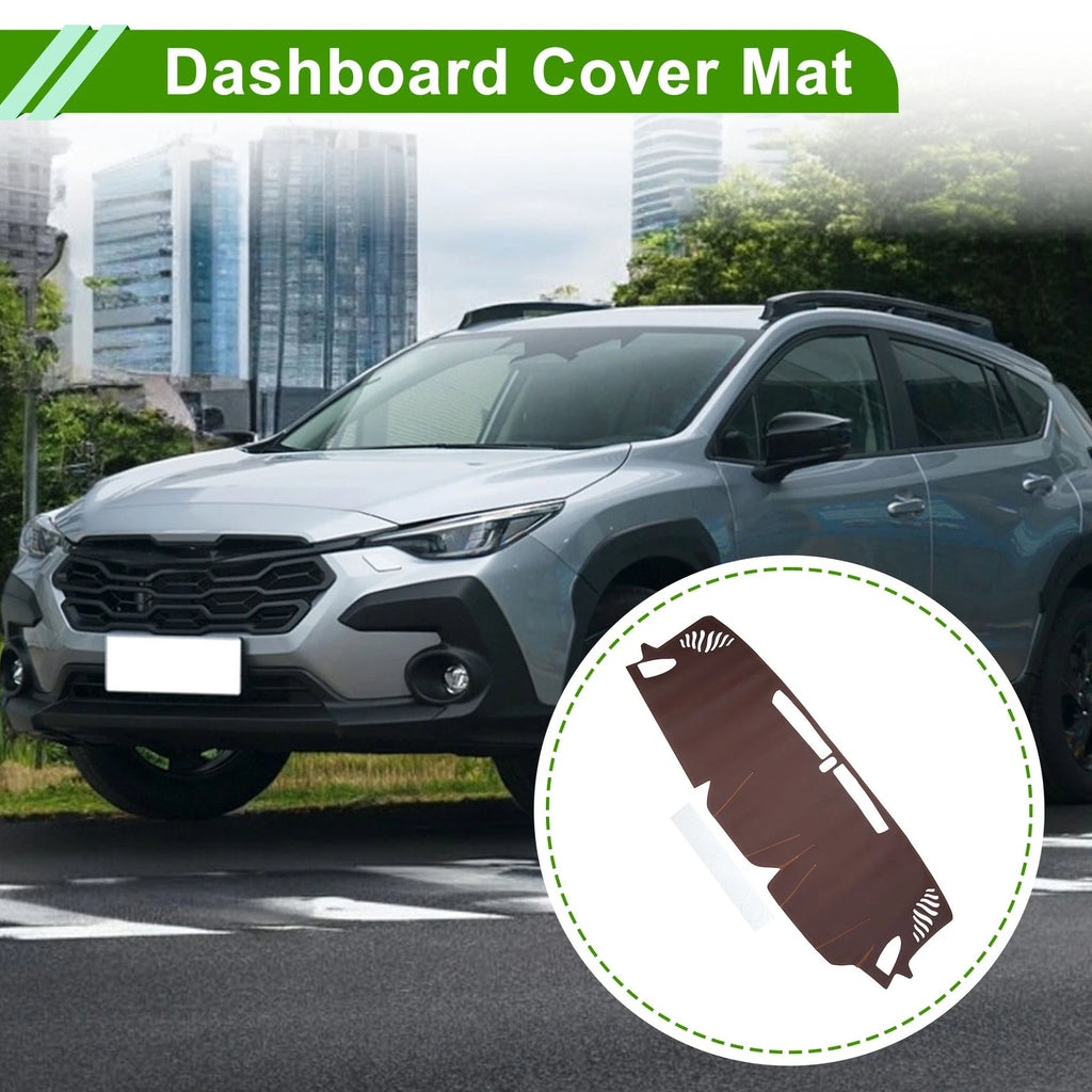 Dashboard Cover for Subaru Crosstrek 2024 Dash Cover Mat Carpet Brown