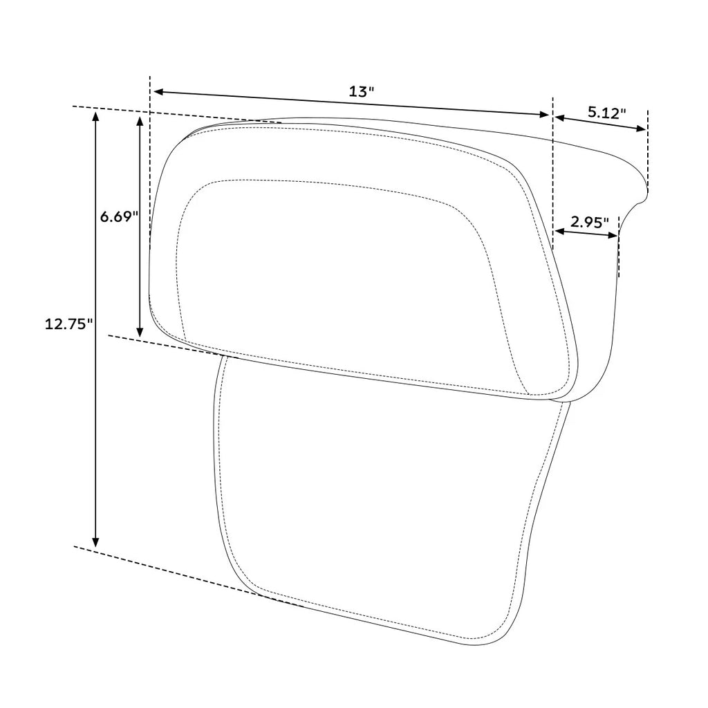 Chopped Trunk Backrest for Harley Electra Glide (2014–2023)