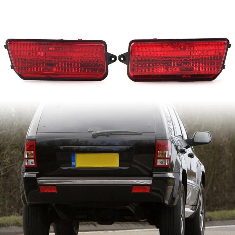 Pair Rear Bumper Reflector Light for Jeep Grand Cherokee (2005–2010)