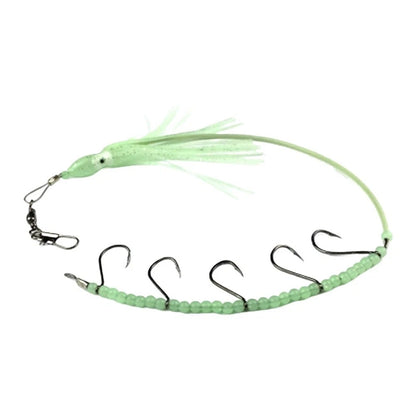 33cm Saltwater Trolling Lure for Universal Use (PVC, Metal, Glow Beads)