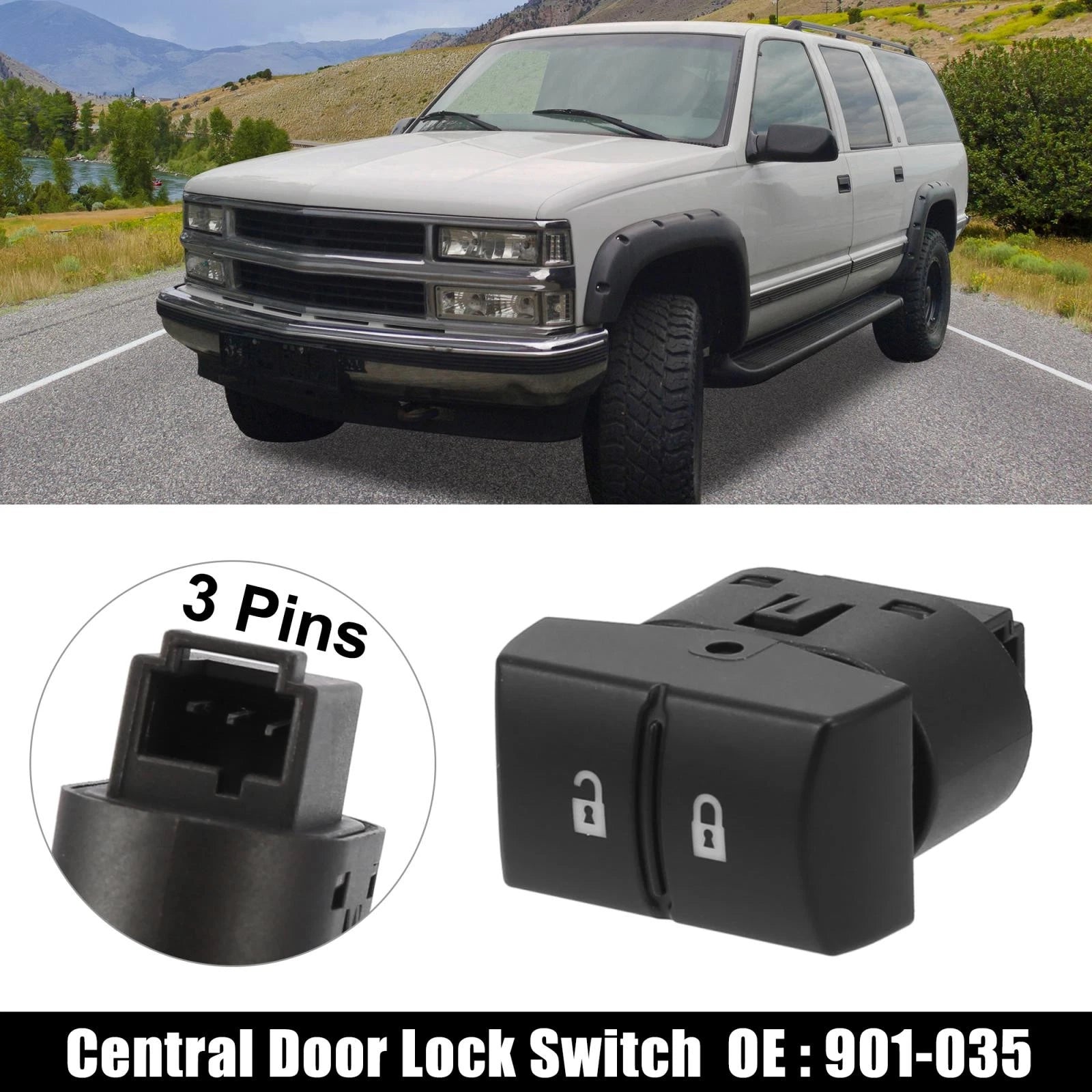 Car Central Door Lock Switch Button Replacement for Chevrolet Cobalt (2005–2010)