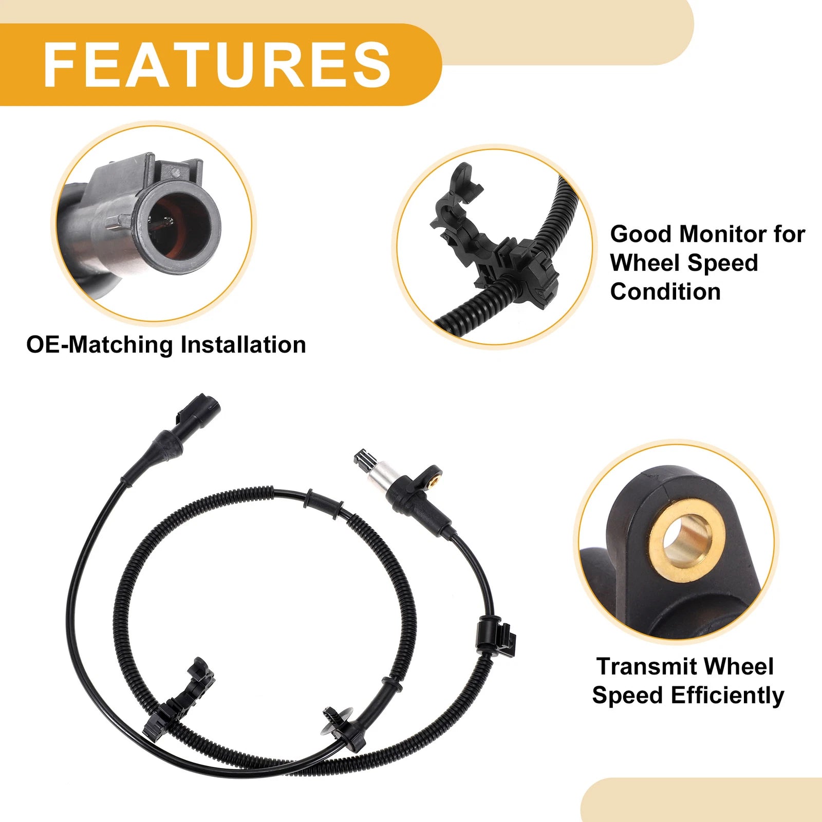 ABS Wheel Speed Sensor F81Z2C204AA for Ford Excursion (2000–2005)