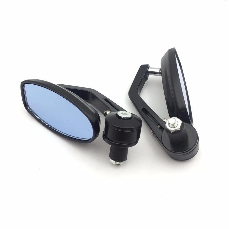 7/8" Handle Bar End Rearview Side Mirrors for Universal Motorcycle